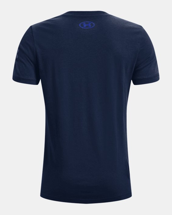 Boys' UA Freedom Flag Short Sleeve T-Shirt, Blue, pdpMainDesktop image number 1